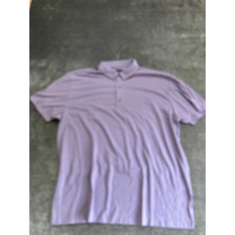 Fresh Clean Threads Polo Shirt Mens 3XL Purple Knit Cotton Tennis Performance